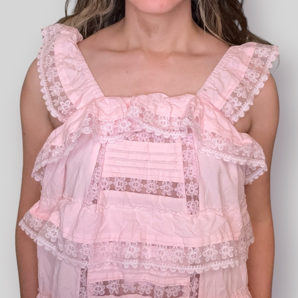 Vintage Ruffle Dress - Picture 2 of 4